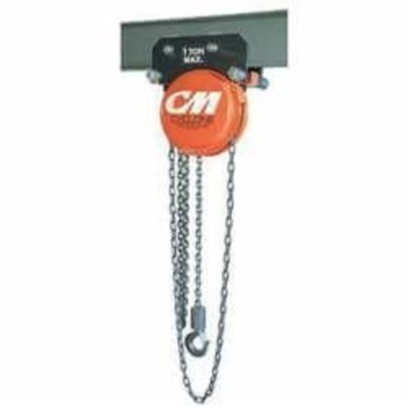 CM Plain Trolley Hoist, Army Type Manual, Series Cyclone, 3 Ton, 15 Ft Lifting Height, 1878 In 4771